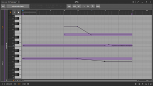 Editing polyphonic pitch-bend using Bitwig Studio's piano roll